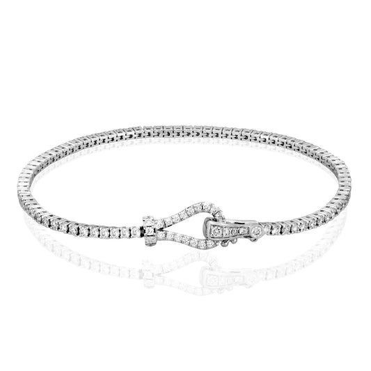 Simon G. Diamond Buckle Bracelet