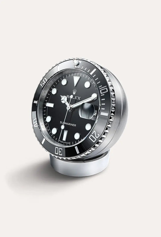 Rolex Submariner Date desk clock 80 mm, stainless steel C909010LN-0001 at Lenox Jewelers