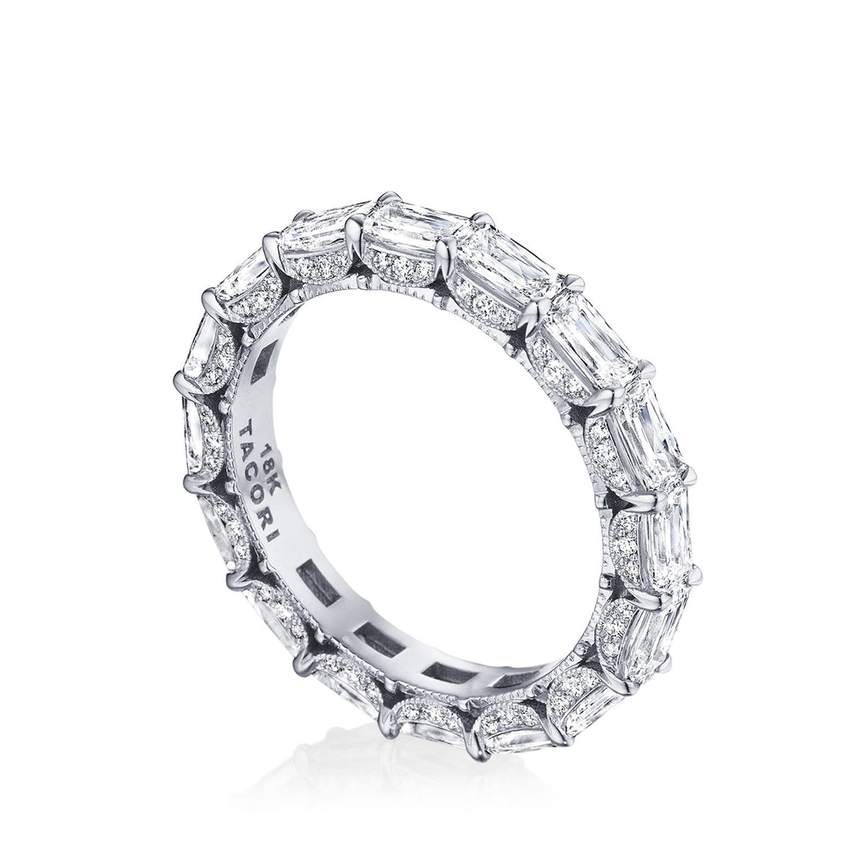 Tacori Platinum Exclusive Cut Diamond Eternity Band