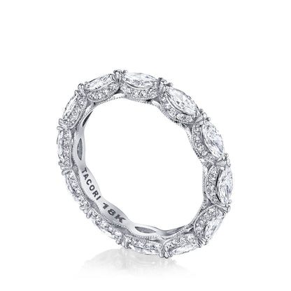 Tacori Platinum Marquise Cut Diamond Eternity Band