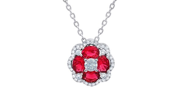 red rubies necklace